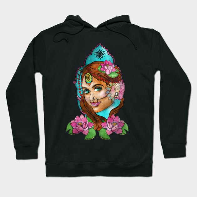 Namaste Girl Hoodie by Rablo